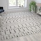 Flash Furniture Geometric Bohemian Low Pile Rug - 8' x 10' - Ivory/Gray Polyester RC-CR19-1330-810-IV-GR-GG - alternate 1